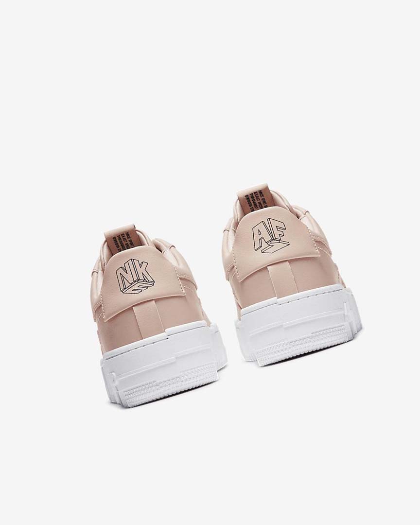 Beige / Black / White / Beige Nike Air Force 1 Pixel Women's Sneakers | CA_1182
