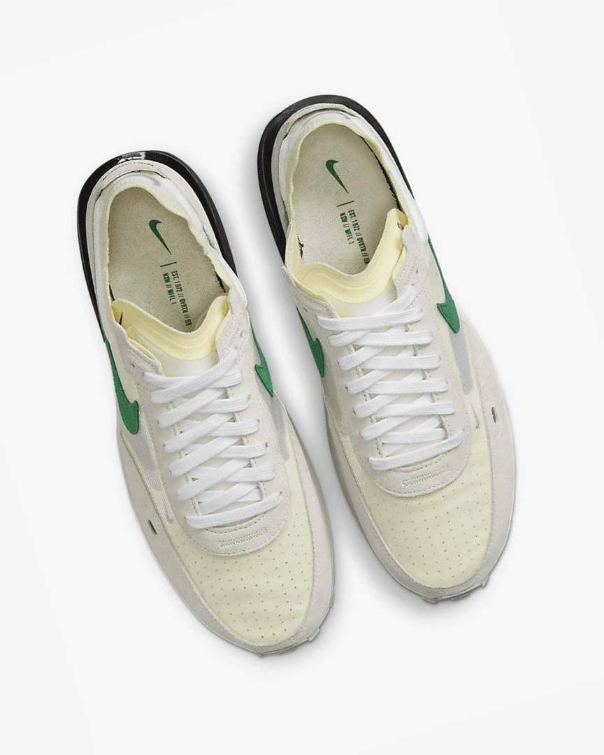 Beige / Green / Black Nike Waffle One Men's Sneakers | CA_4847