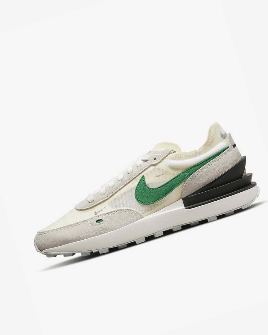 Beige / Green / Black Nike Waffle One Men\'s Sneakers | CA_4847