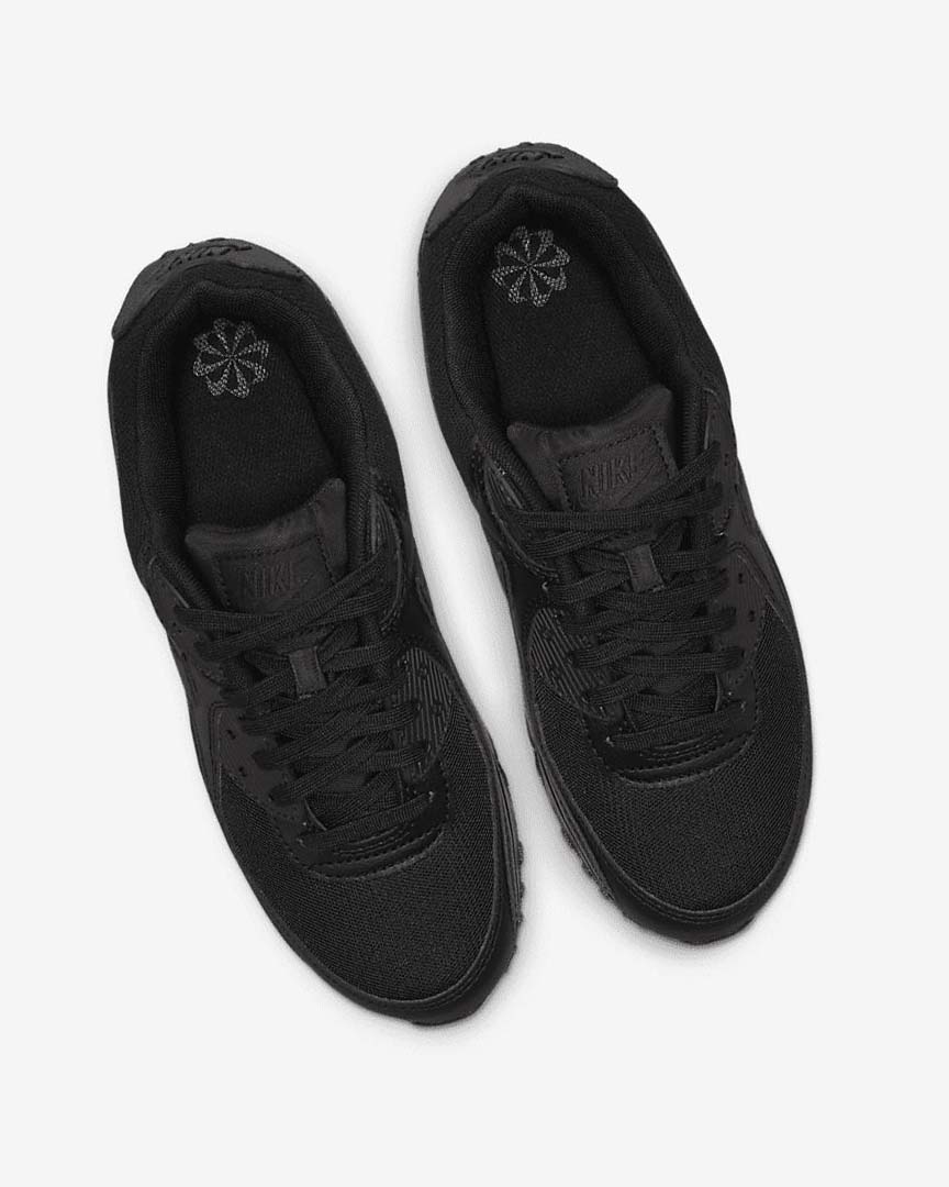 Black / Black / Black / Black Nike Air Max 90 Women's Casual Shoes | CA_4949