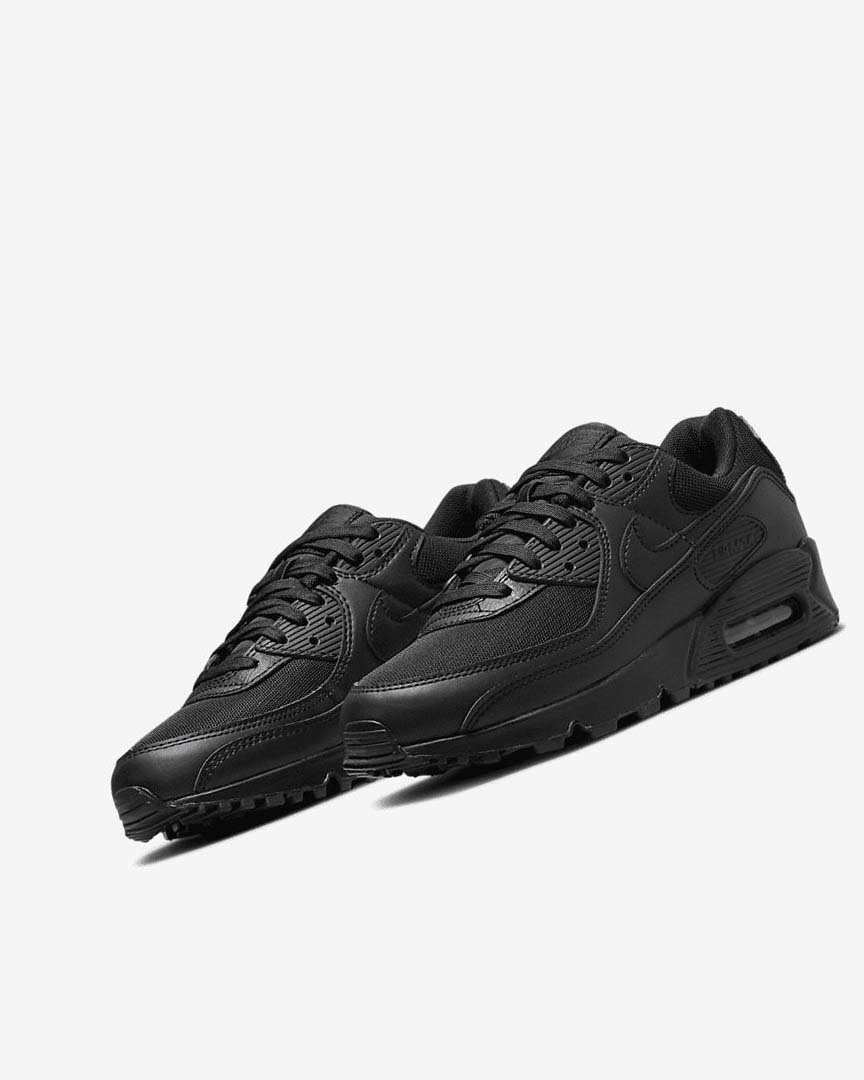 Black / Black / Black / Black Nike Air Max 90 Women's Casual Shoes | CA_4949