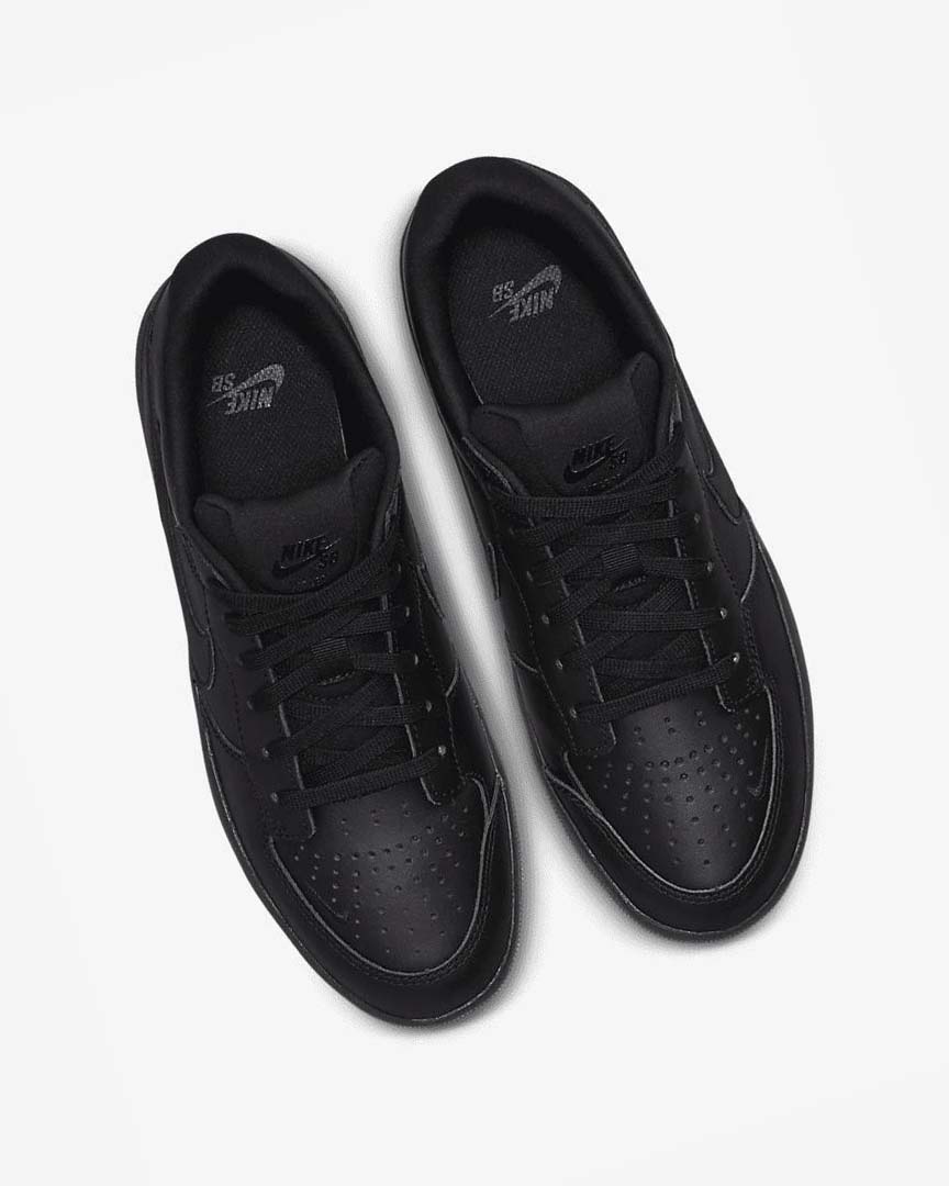 Black / Black / Black / Black Nike SB Force 58 Premium Men's Skate Shoes | CA_5557