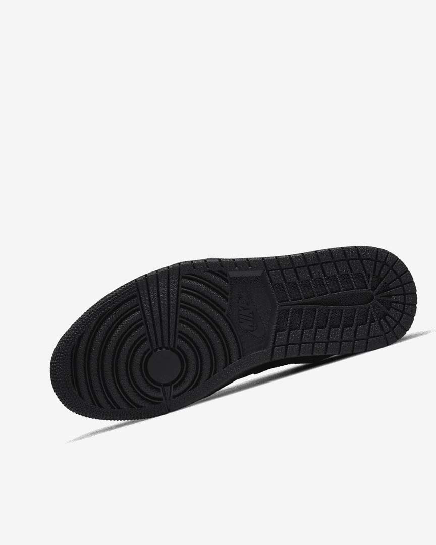 Black / Black / Black Nike Air Jordan 1 Low Men's Sneakers | CA_5049