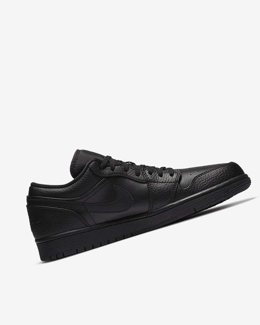 Black / Black / Black Nike Air Jordan 1 Low Men's Sneakers | CA_5049