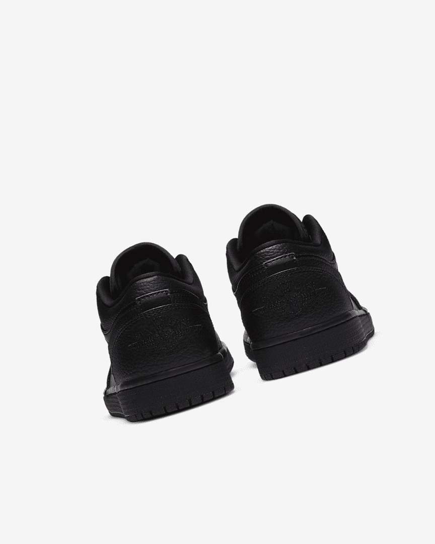 Black / Black / Black Nike Air Jordan 1 Low Men's Sneakers | CA_5049