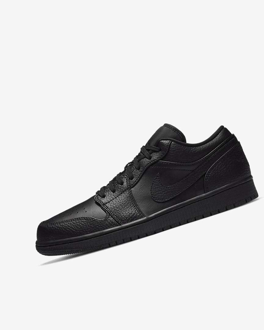 Black / Black / Black Nike Air Jordan 1 Low Men\'s Sneakers | CA_5049