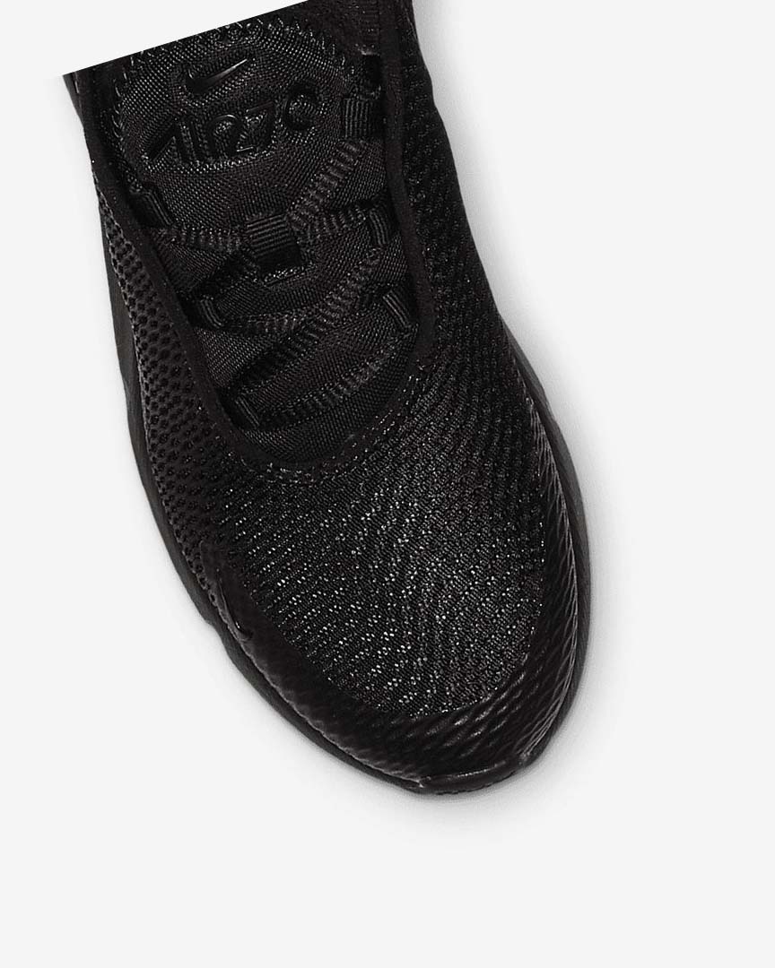 Black / Black / Black Nike Air Max 270 Boys' Casual Shoes | CA_4692