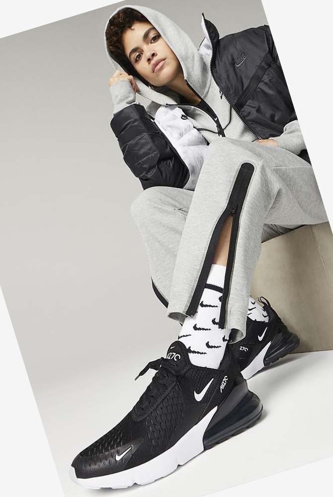 Black / Black / Black Nike Air Max 270 Women's Casual Shoes | CA_5545
