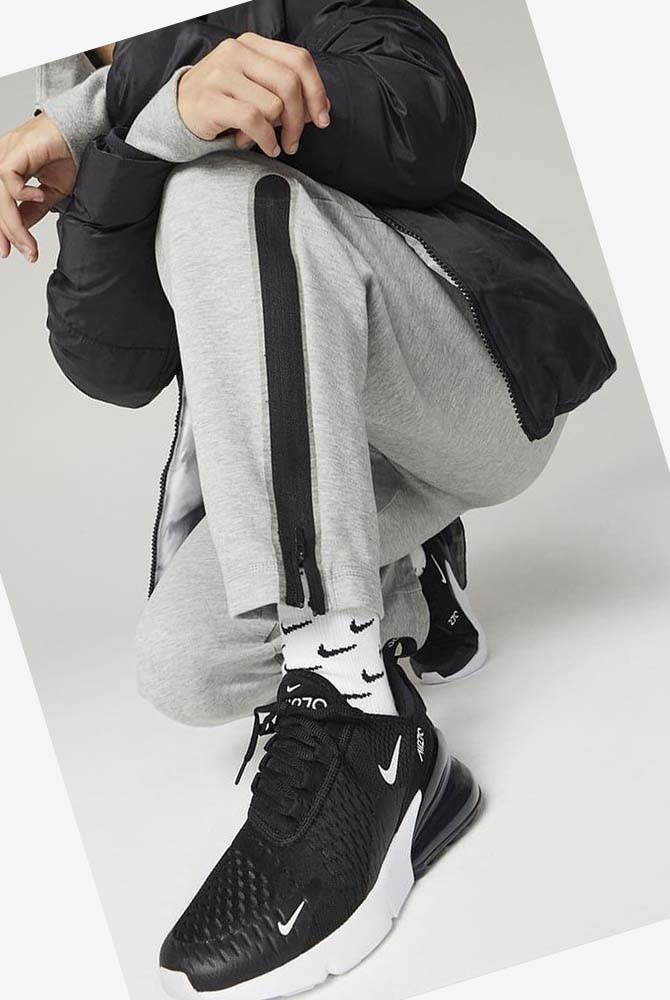 Black / Black / Black Nike Air Max 270 Women's Casual Shoes | CA_5545