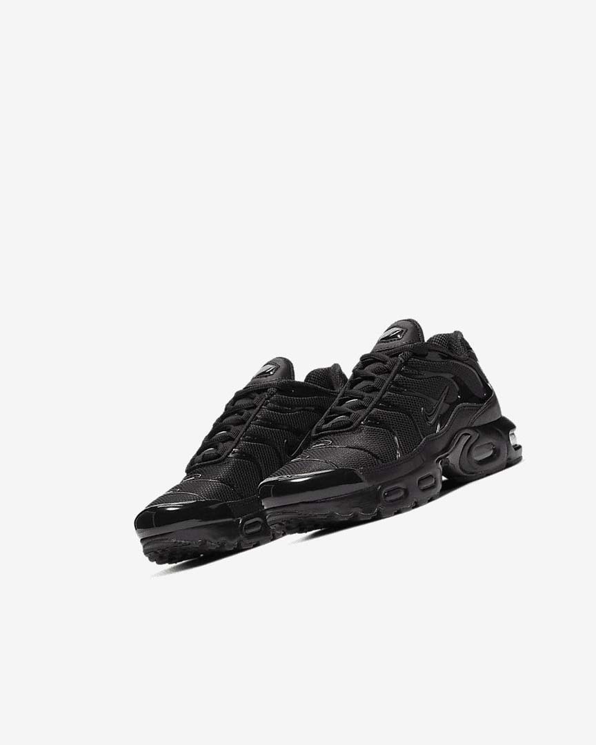 Black / Black / Black Nike Air Max Plus Boys' Sneakers | CA_5108