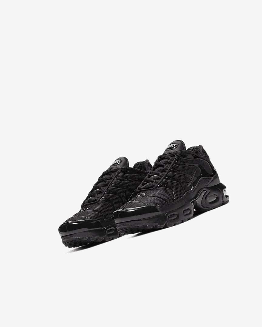 Black / Black / Black Nike Air Max Plus Girls' Sneakers | CA_5244