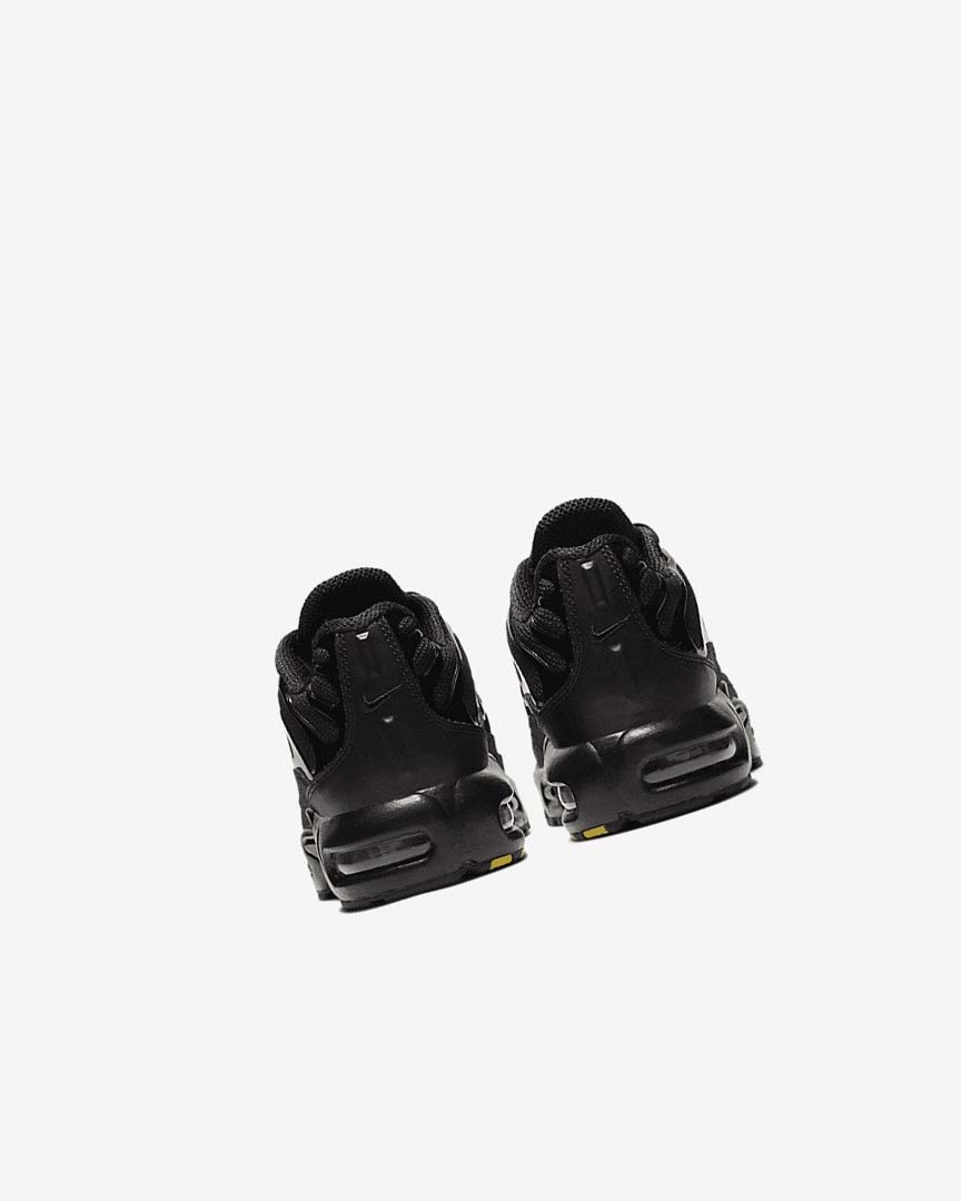 Black / Black / Black Nike Air Max Plus Girls' Sneakers | CA_5244