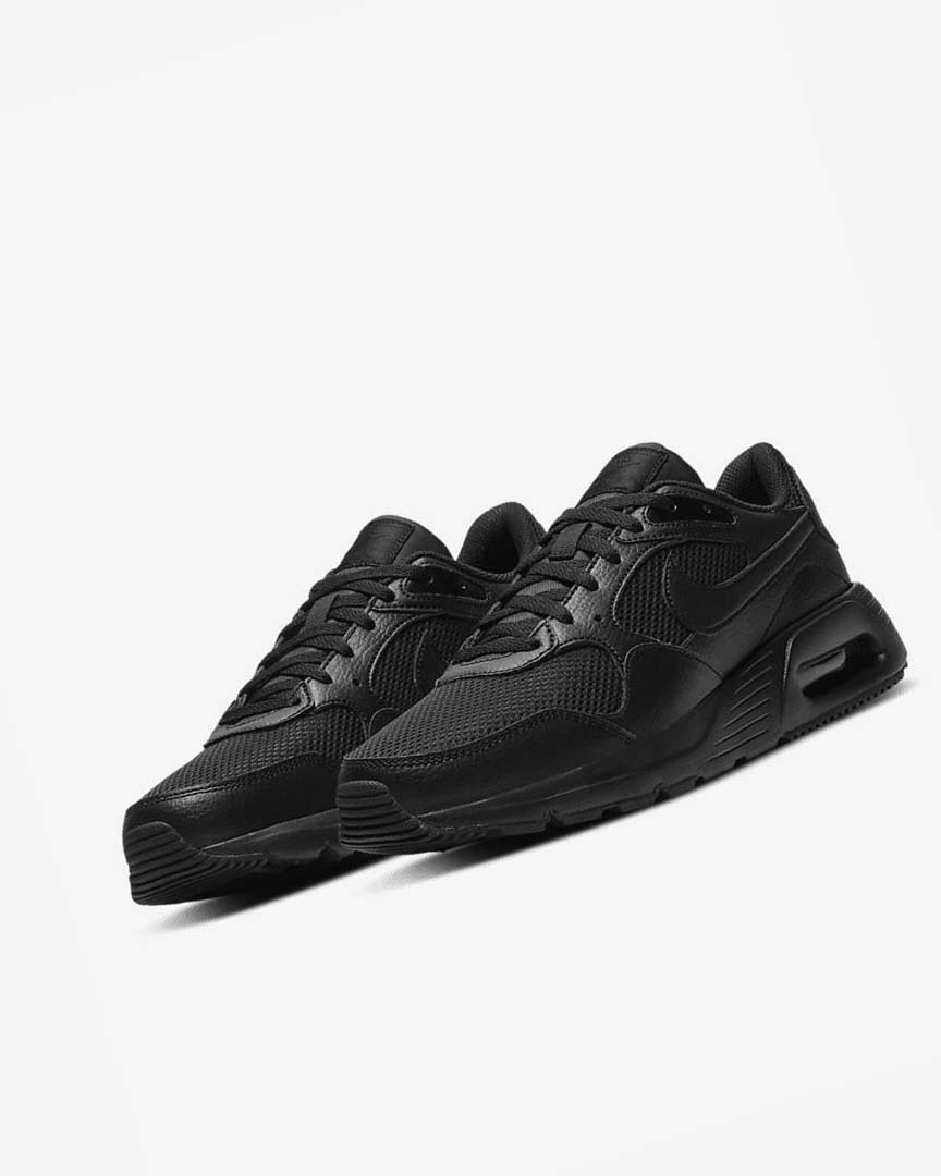 Black / Black / Black Nike Air Max SC Men's Sneakers | CA_3136