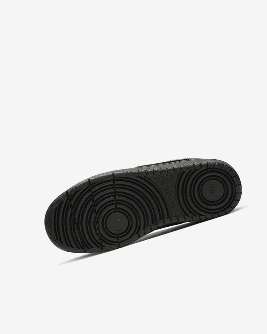 Black / Black / Black Nike Court Borough Low 2 Boys' Shoes | CA_1190