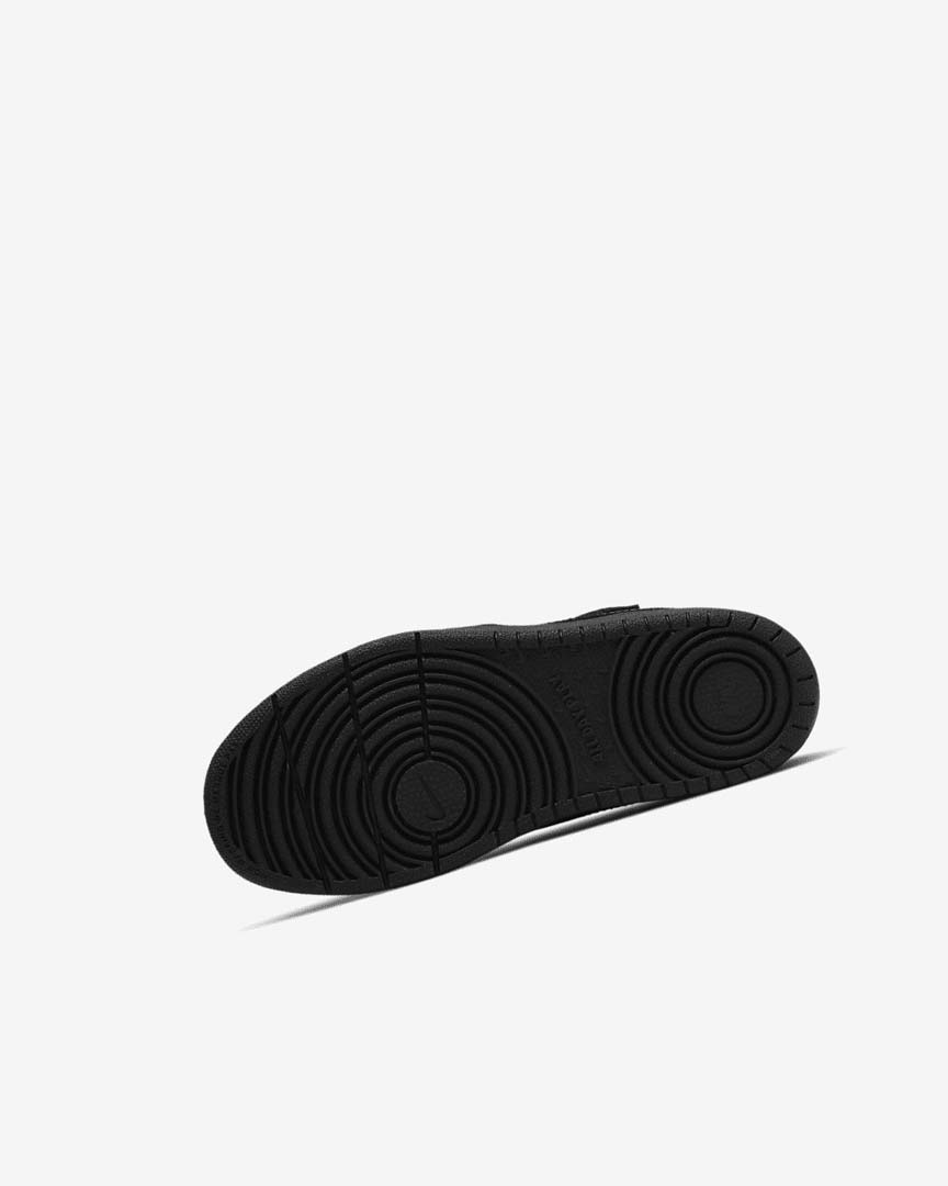 Black / Black / Black Nike Court Borough Low 2 Girls' Shoes | CA_3131