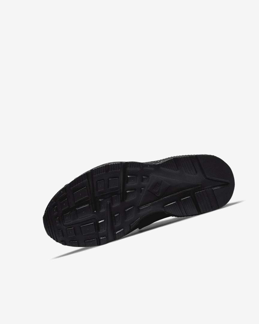 Black / Black / Black Nike Huarache Run Girls' Shoes | CA_3080