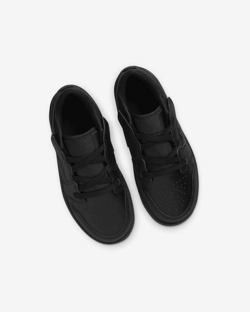 Black / Black / Black Nike Jordan 1 Low Alt Boys' Shoes | CA_4799