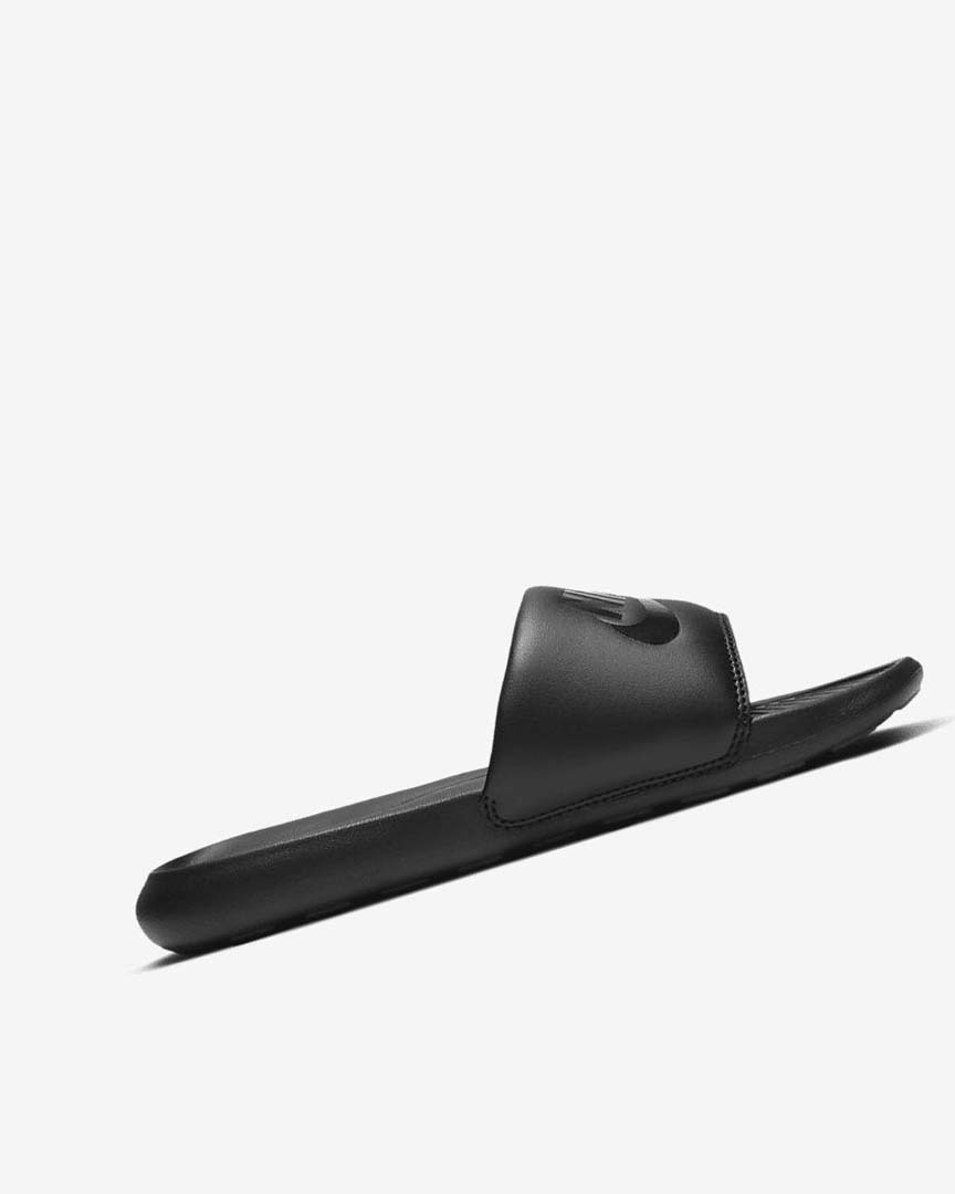 Black / Black / Black Nike Victori One Women's Slides | CA_3094