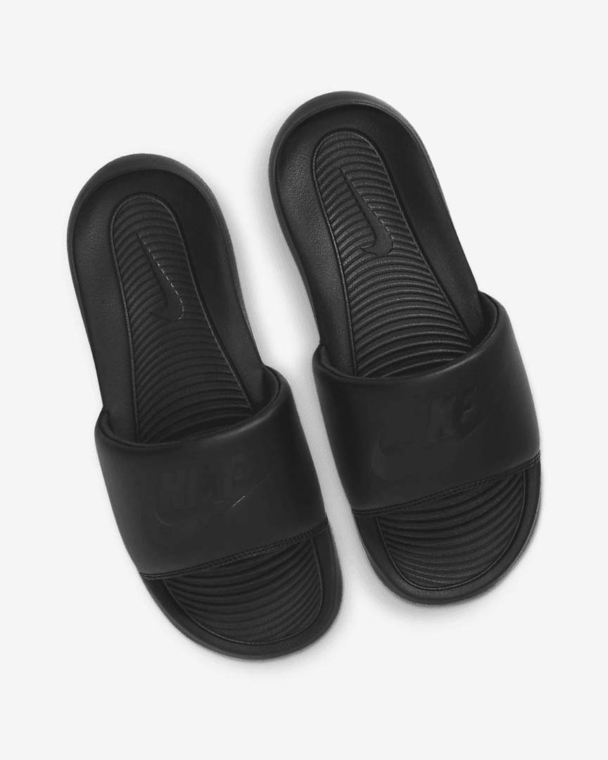 Black / Black / Black Nike Victori One Women's Slides | CA_3094