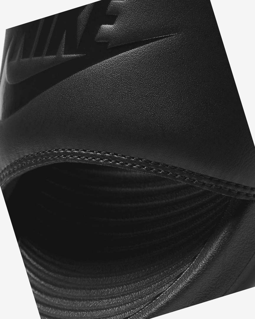 Black / Black / Black Nike Victori One Women's Slides | CA_3094