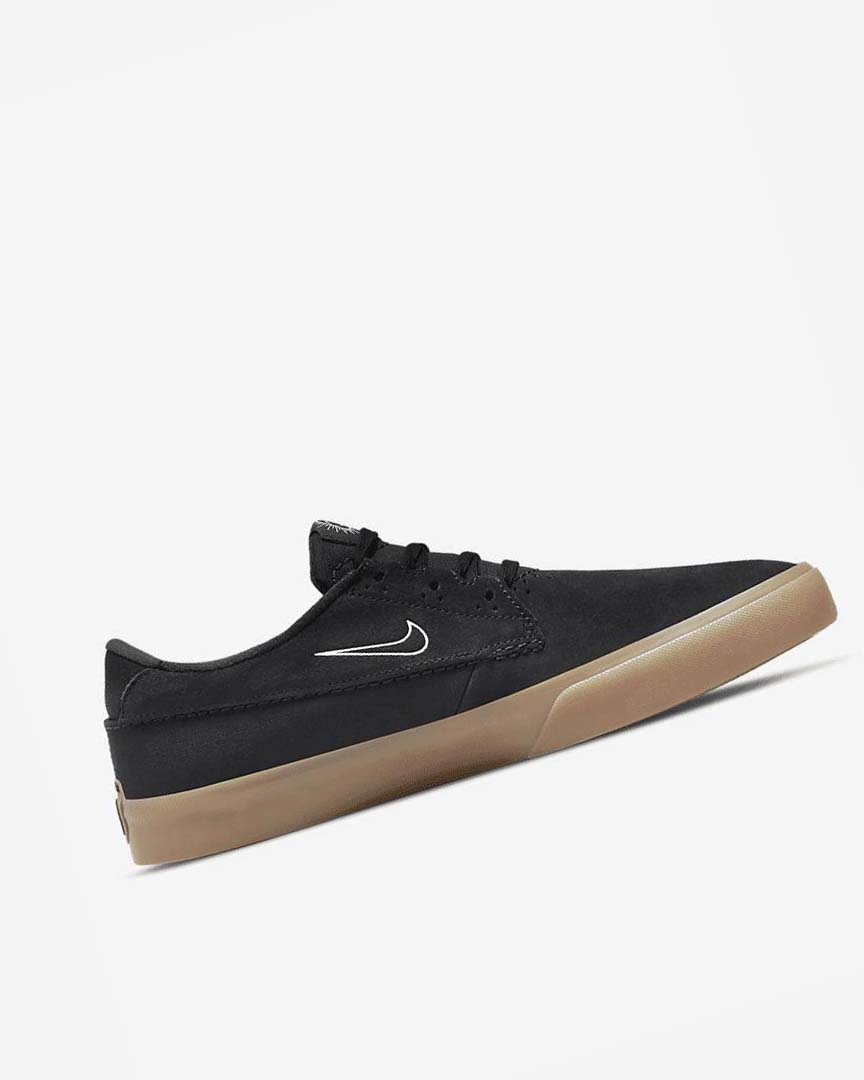Black / Black / Black / White Nike SB Shane Men's Skate Shoes | CA_4668