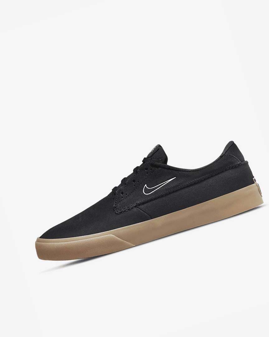 Black / Black / Black / White Nike SB Shane Men\'s Skate Shoes | CA_4668