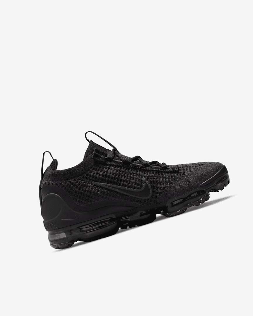 Black / Black / Dark Grey / Black Nike Air VaporMax 2021 FK Girls' Sneakers | CA_2858