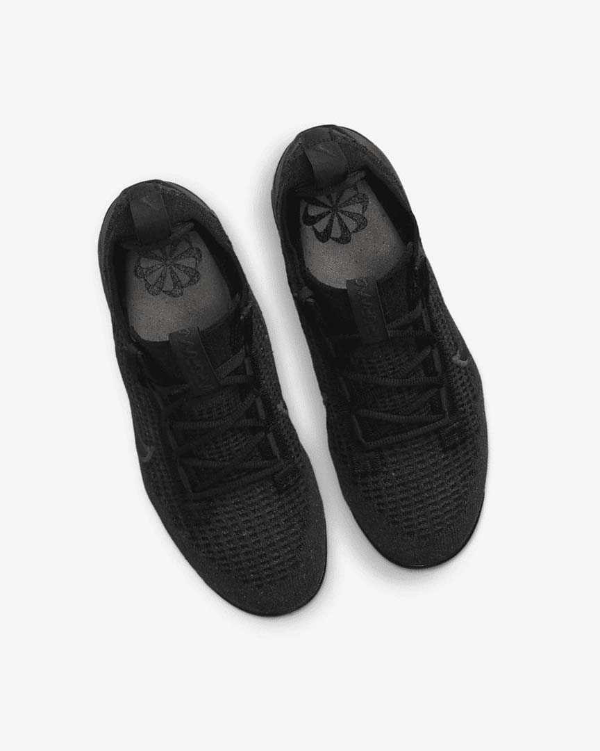 Black / Black / Dark Grey / Black Nike Air VaporMax 2021 FK Boys' Sneakers | CA_4804