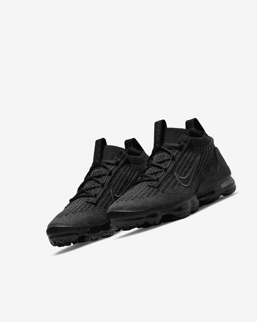 Black / Black / Dark Grey / Black Nike Air VaporMax 2021 FK Boys' Sneakers | CA_4804