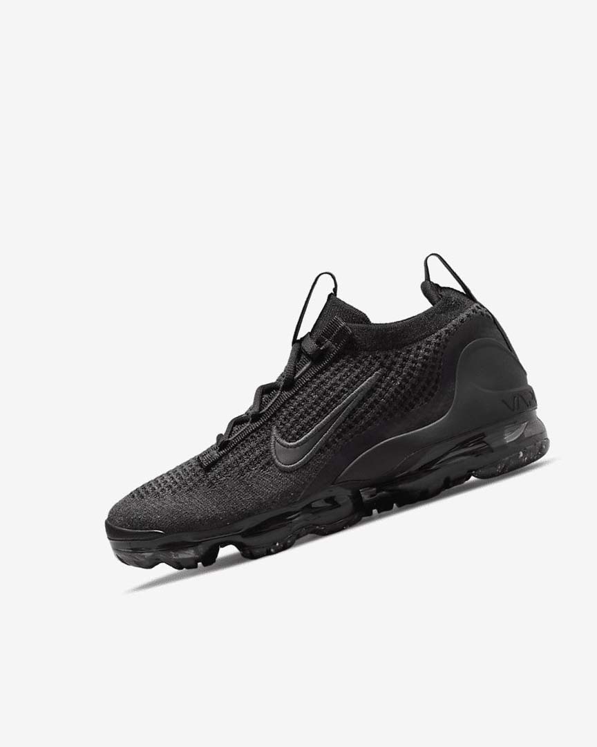 Black / Black / Dark Grey / Black Nike Air VaporMax 2021 FK Boys\' Sneakers | CA_4804