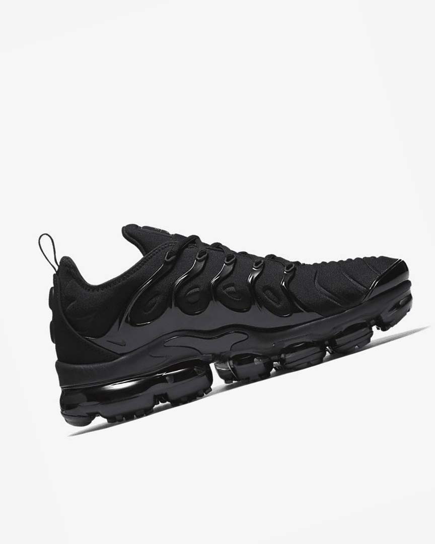 Black / Black / Dark Grey Nike Air VaporMax Plus Men's Sneakers | CA_3207