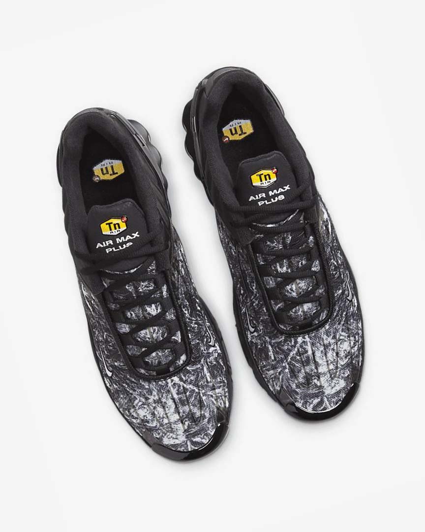 Black / Black / Dark Grey / White Nike Air Max Plus 3 Men's Sneakers | CA_3058