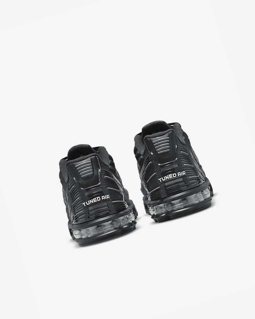 Black / Black / Dark Grey / White Nike Air Max Plus 3 Men's Sneakers | CA_3058