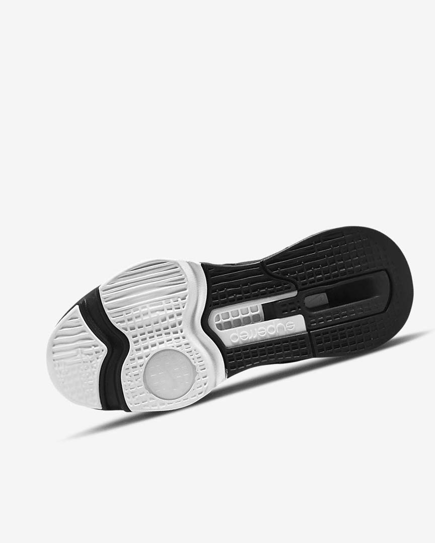 Black / Black / Dark Grey / White Nike Air Zoom SuperRep 3 Women's Training Shoes | CA_4959