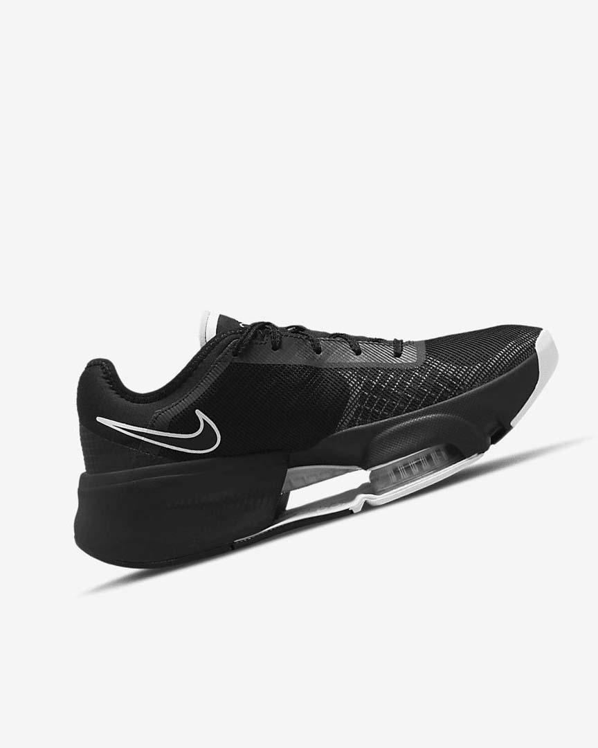 Black / Black / Dark Grey / White Nike Air Zoom SuperRep 3 Women's Training Shoes | CA_4959