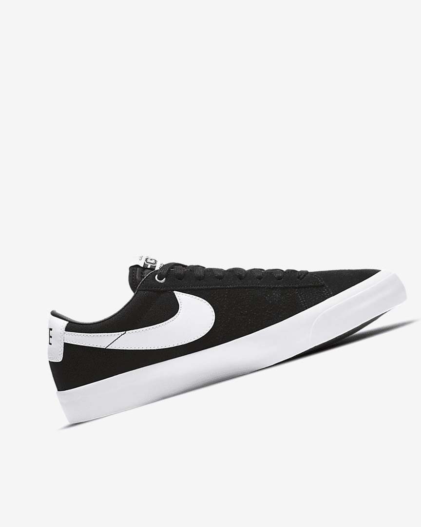 Black / Black / Light Brown / White Nike SB Zoom Blazer Low Pro GT Women's Skate Shoes | CA_4636