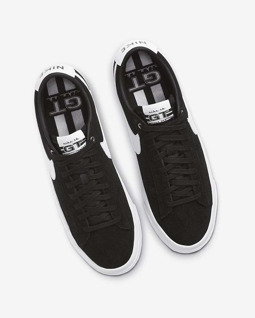 Black / Black / Light Brown / White Nike SB Zoom Blazer Low Pro GT Women's Skate Shoes | CA_4636