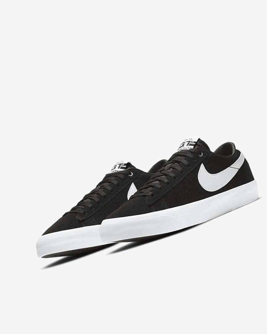 Black / Black / Light Brown / White Nike SB Zoom Blazer Low Pro GT Women's Skate Shoes | CA_4636