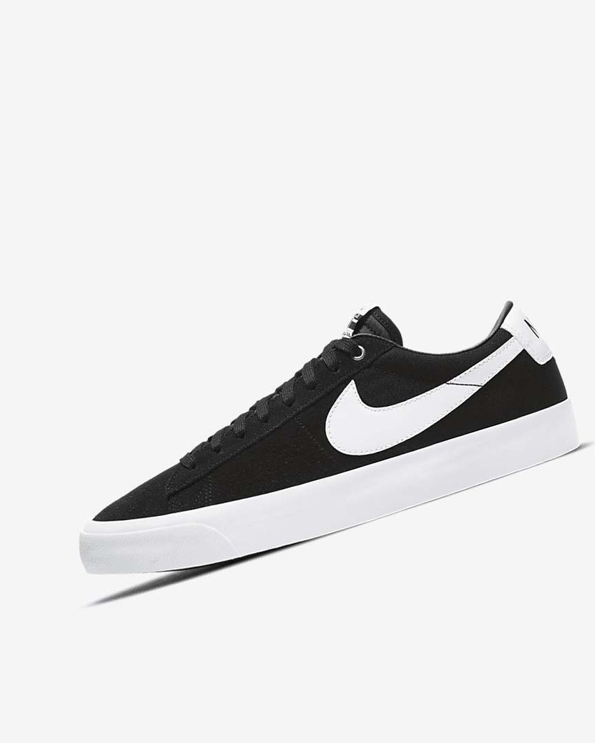 Black / Black / Light Brown / White Nike SB Zoom Blazer Low Pro GT Women\'s Skate Shoes | CA_4636