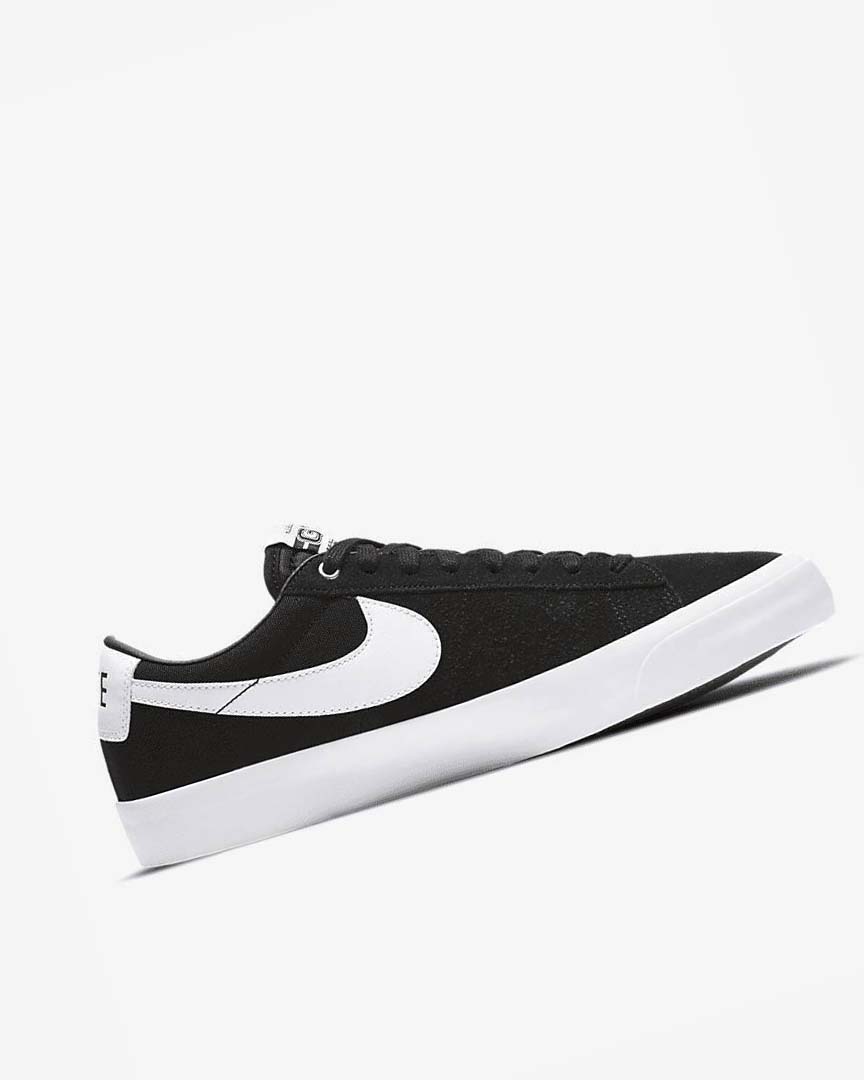 Black / Black / Light Brown / White Nike SB Zoom Blazer Low Pro GT Men's Skate Shoes | CA_5332