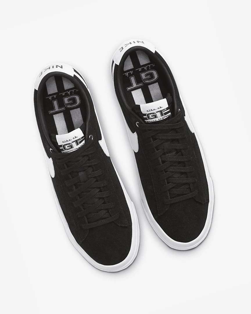 Black / Black / Light Brown / White Nike SB Zoom Blazer Low Pro GT Men's Skate Shoes | CA_5332