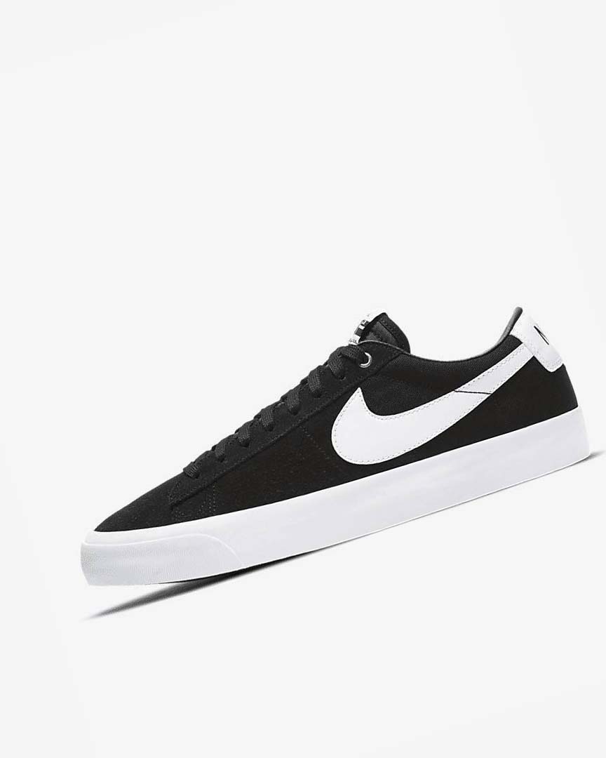 Black / Black / Light Brown / White Nike SB Zoom Blazer Low Pro GT Men\'s Skate Shoes | CA_5332