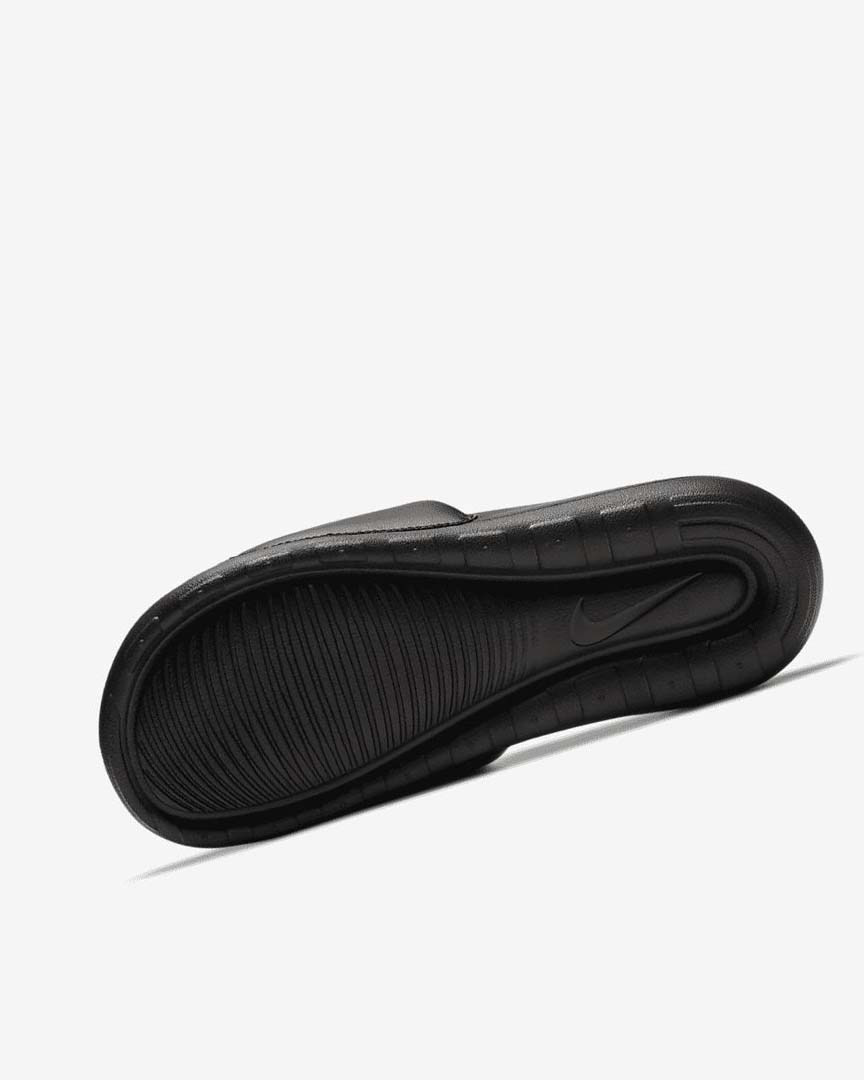 Black / Black / Metal Red Brown Nike Victori One Women's Slides | CA_5139