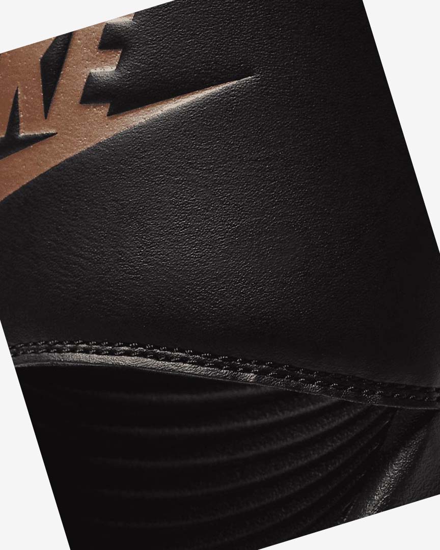 Black / Black / Metal Red Brown Nike Victori One Women's Slides | CA_5139