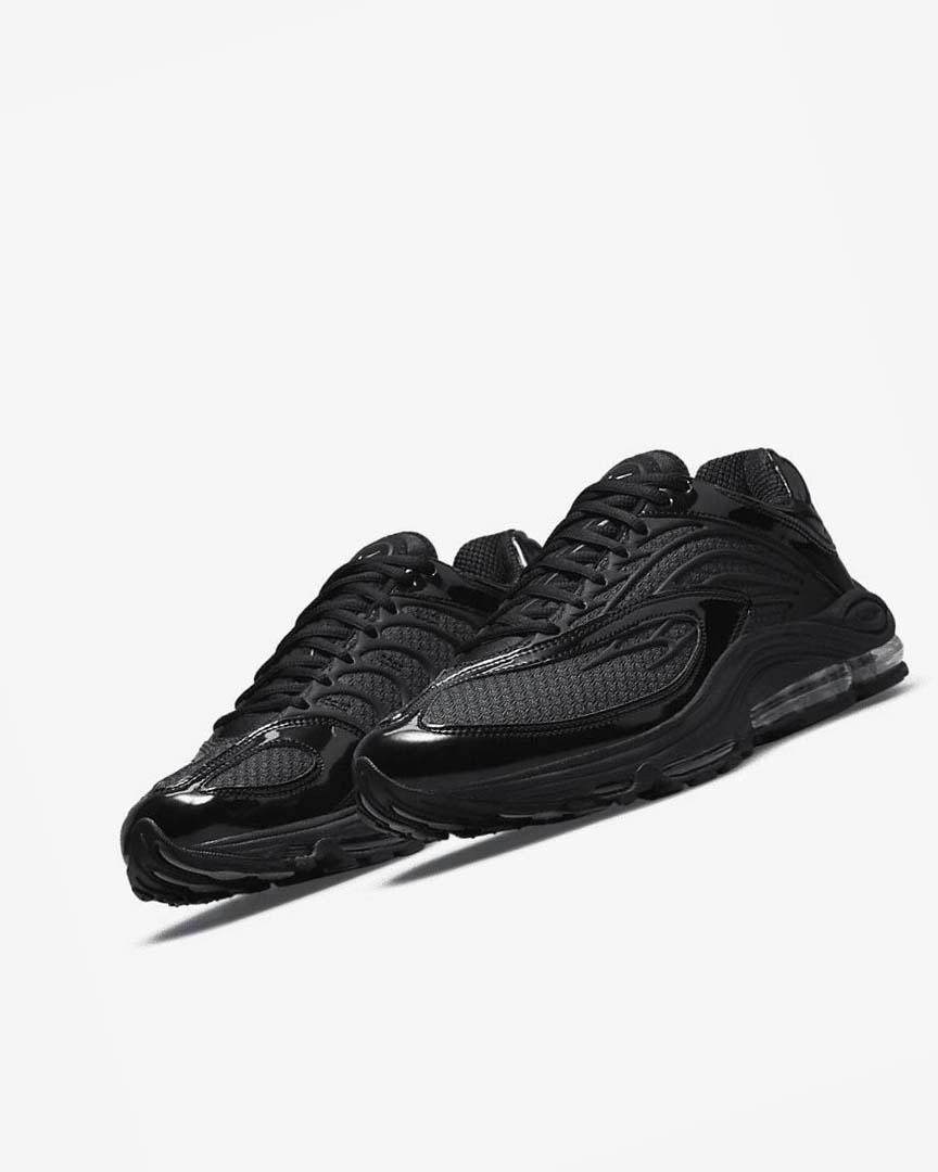 Black / Black / Metal Silver / Black Nike Air Tuned Max Men's Sneakers | CA_5335