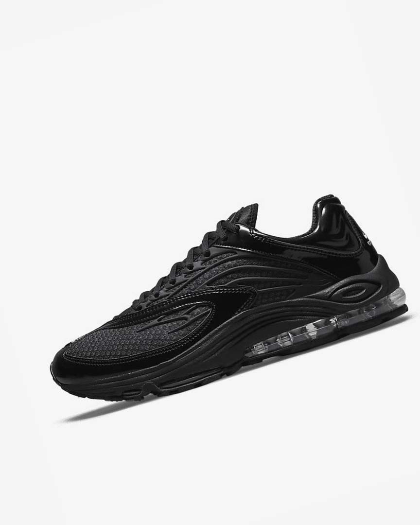Black / Black / Metal Silver / Black Nike Air Tuned Max Men\'s Sneakers | CA_5335
