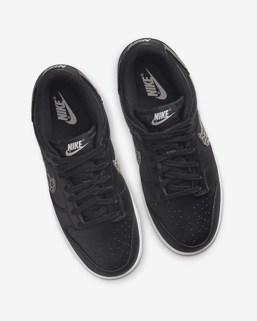 Black / Black / Multicolor Nike Dunk Low SE Women's Sneakers | CA_5264