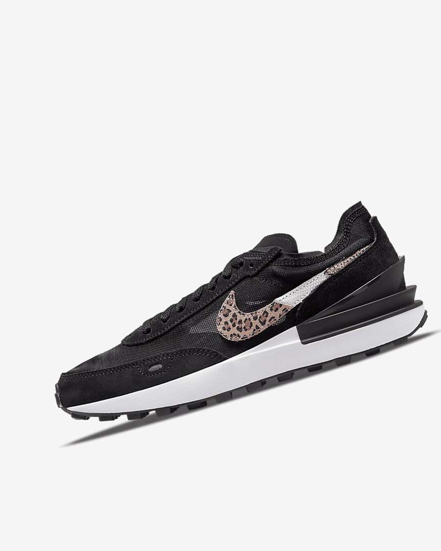 Black / Black / Multicolor Nike Waffle One SE Women\'s Sneakers | CA_5516