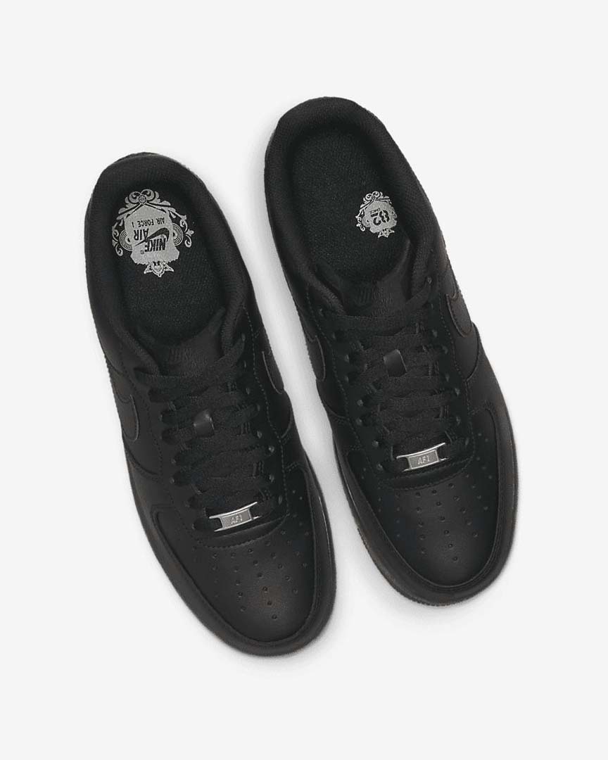 Black / Black Nike Air Force 1 '07 Men's Sneakers | CA_5000
