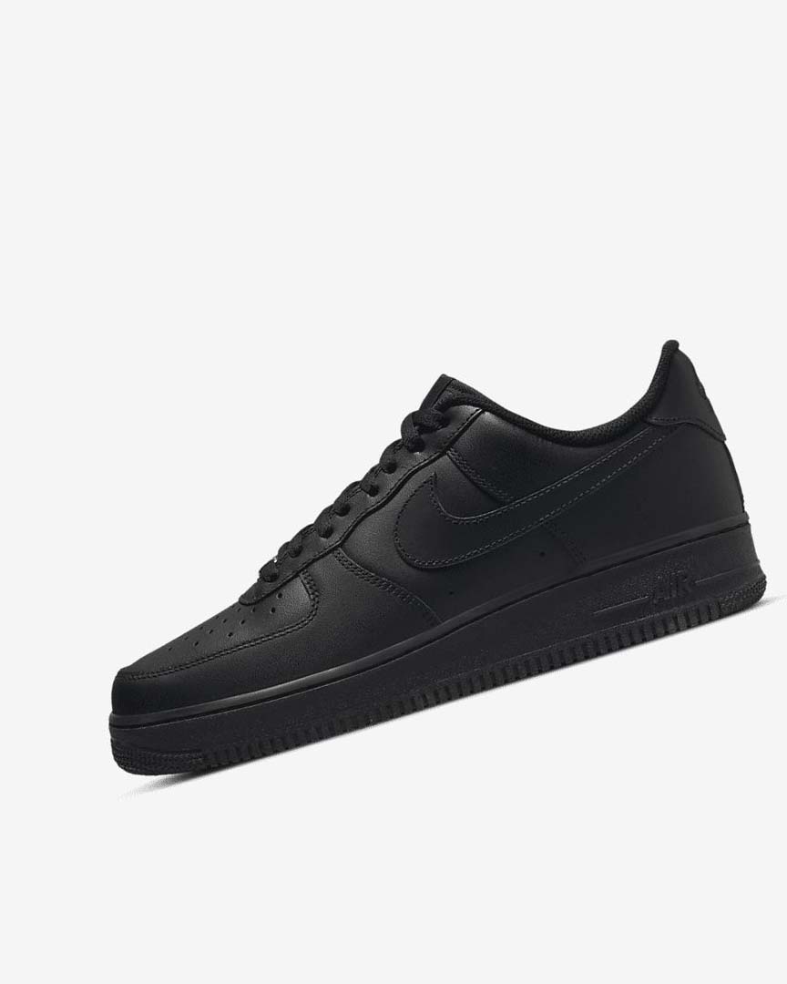 Black / Black Nike Air Force 1 \'07 Men\'s Sneakers | CA_5000